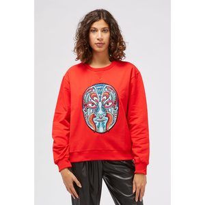 Custo Barcelona Red Cotton Sweater